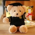 thumbnail image 2 of Osito de Peluche con Gafas-25cm, Diploma y Gorro de Doctor - Peluche para Graduación, Secundaria o Universidad, 2 of 5
