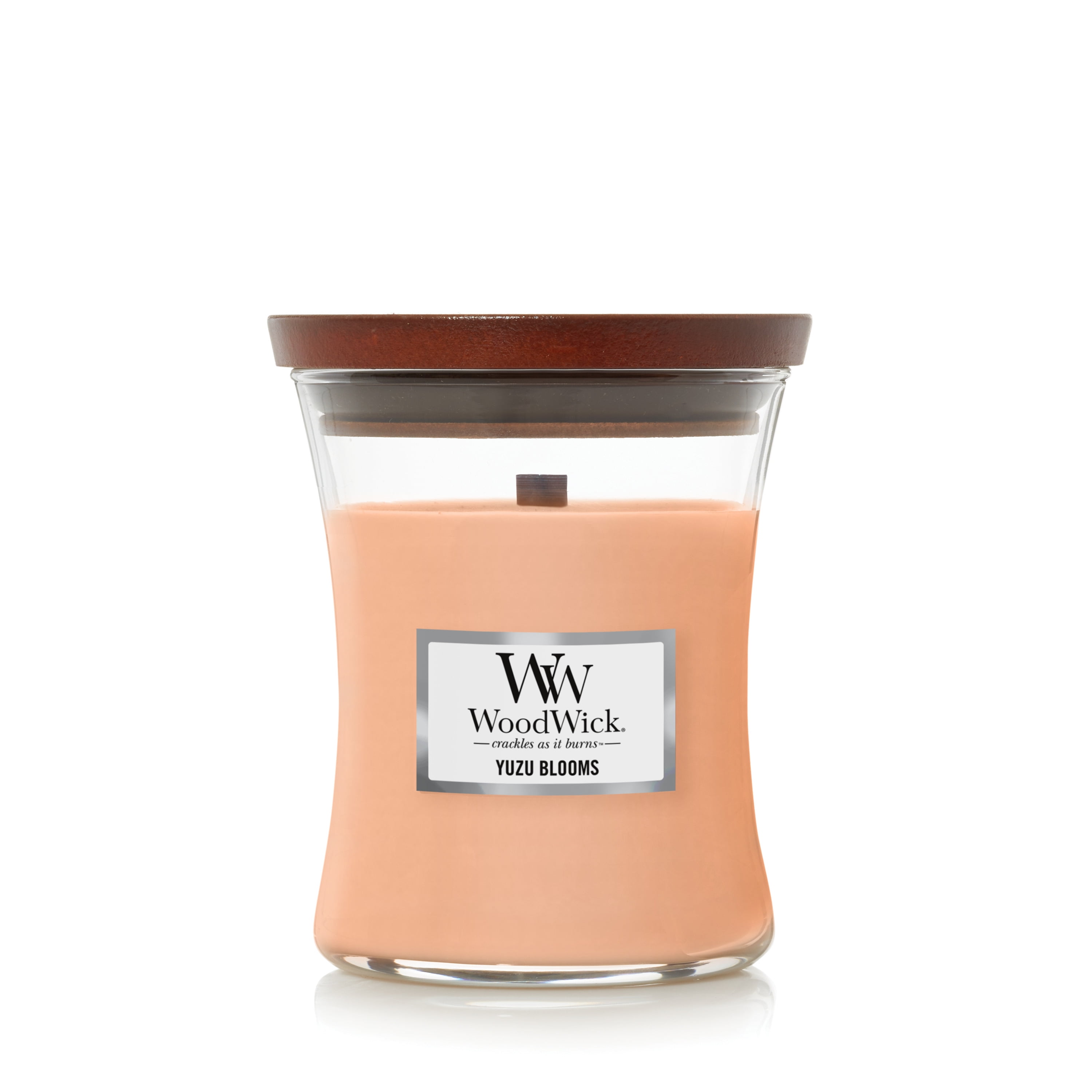 WoodWick Medium Hourglass Candle, Yuzu Blooms, 9.7 oz.
