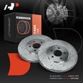 thumbnail image 6 of A-Premium Front Vented Drilled and Slotted Disc Brake Rotors Set Compatible with Chrysler Sebring 2001-2006, Cirrus 1995-2000, 6 of 8