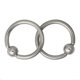 thumbnail image 4 of 2pc 16g 8mm de Cautivas de Plata Aro Labio Barriga Pezón Bar, 4 of 5