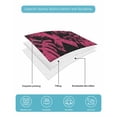 thumbnail image 4 of Quilt King Size Bedding Set, Pink Ribbon Reversible Summer Quilt 3 Pieces, Wings Romantic Love Heart Flowers Black Lightweight Bedspreads Coverlets with 2 Pillow Shams for All Seasons, 4 of 5