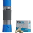 thumbnail image 2 of Drinkmate instaFizz Carbonating Water Bottle - Sparkles ANY Drink On the Go - 21oz Stainless Steel, BPA-Free, Wide Mouth, With Insulating Sleeve and Ten 8g CO2 Chargers (Blue), 2 of 6
