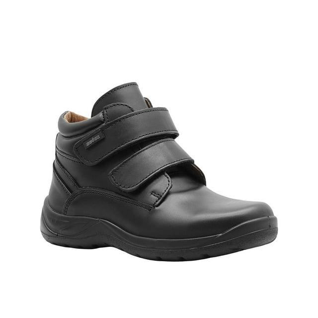 Bota Escolar Para Niño Audaz® Piel Ajuste Contactel Doble negro 19.5