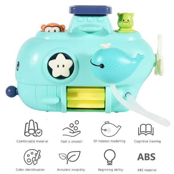 Whale Waterfall Toy Flowing Fun Water Spray Toy Bath Water Toy Shower Wall Toy