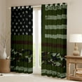 thumbnail image 2 of Erosebridal Military Blackout Curtains for Living Room, American Flag Army Green Curtains for Youth Teenagers, Camouflage Flag Stars Stripes Print Curtains & Drapes 38''Wx45''L, 2 Panels, 2 of 6