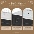 thumbnail image 4 of Euroco 36" Bathroom Vanity Cabinet with Sink Combo Set, Undermount Ceramic Sink, Free Standing Vanity Set with 4 Drawers, Solid Wood Frame Bathroom Cabinet, Black, 4 of 6