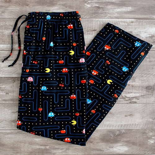 Men s Licensed Knit Lounge Pants Pac Man Large 36 38 Walmart