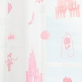 thumbnail image 3 of Princess Sheer Kids Drape, 38" x 63", Pink and White, Disney, 3 of 5