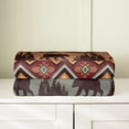 thumbnail image 4 of Aztec Bear Flannel Fleece Blanket Throw Size Western Style Sherpa Blanket for Sofa Bed Tribal Geometric Diamond Throw Blanket Bohemian Southwestern Soft Warm Fuzzy Blanket Brown, 4 of 5