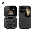thumbnail image 1 of i17 Pro Mini Foldable Mobile Phone with FM Radio, Magic Voice, Blacklist, Quick Dial, Vibration, 2 SIM Cards, Easy to Use, Fathers Day Gift, 1 of 7