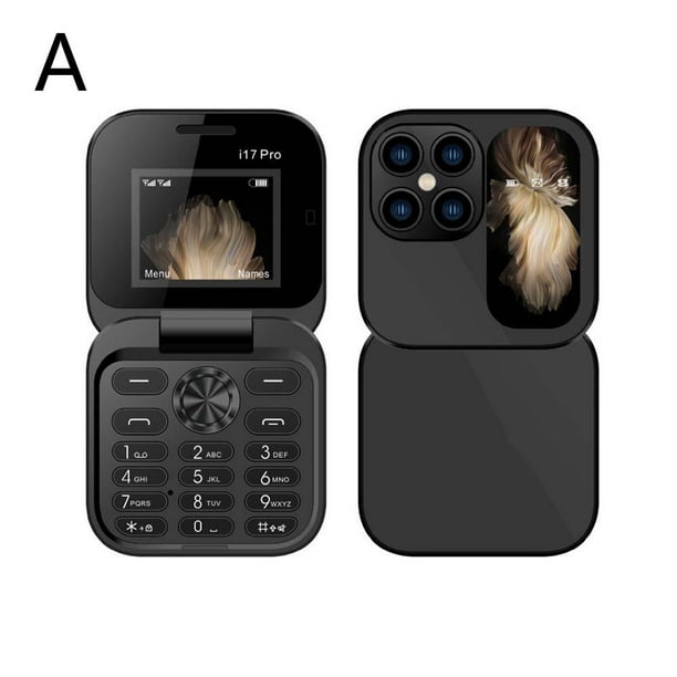 Mini teléfono móvil plegable con dos tarjetas SIM y pantalla pequeña, B8Z1, 2024