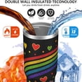 thumbnail image 4 of 1pc Love Is Love 30oz Tumbler with Straw & Handle - Insulated Stainless Steel Cup | Holiday Gift for Man Women (Christmas, Valentine's, Birthday), 4 of 7