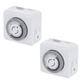 thumbnail image 1 of TAPDRA 24 Hour Mechanical Timer 2PCS Set 30 Minute Increments 15A 1250W Capacity For Home Office Use, 1 of 4