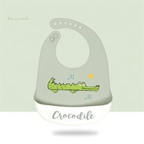 Quinlirra Silicone Baby Bibs for Boys Girls, Waterproof Toddler Bibs, Unisex Baby Bibs for Eating, BPA Free, Soft Cute Silicone Bibs with Large Food Catcher-F&9.05*12.2inch