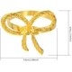 thumbnail image 4 of Paquete de 10 servilleteros con lazo, de aleación, con forma de flor hueca, para servilletas, para cenas, fiestas, bodas, banquetes, mesas, reuniones familiares, decoración de mesa (dorado) brillar Electrónica, 4 of 5