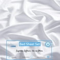 thumbnail image 3 of Yamel Home - Full Size Bed Sheet Set - Luxurious Feeling - 2000 Hypoallergenic - Breathable & Cooling Sheets- Deep Pockets fit up to 16'' - Wrinkle Free - Supreme Collection - White, Full, 3 of 5