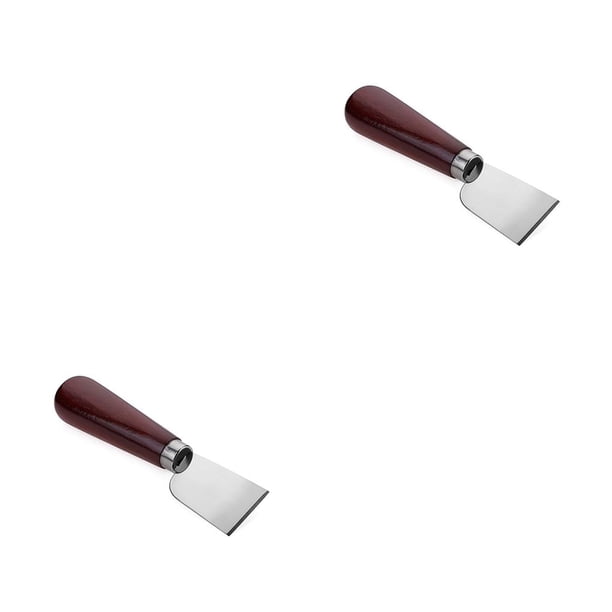 Moyic Rebanadora de cuero, biseladora de ranurado fiable, rendimiento estable, accesorio para rebanar, suministro de artesanía en cuero, Vino rojo 2piezas