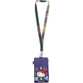 thumbnail image 4 of Hello Kitty Lanyard with Passport Holder, Clear ID Card Slot, Coin Zipper Pouch and Detachable Neck Strap, Summer Vacation 2022 Travel Accessories, 7 inches, 4 of 5