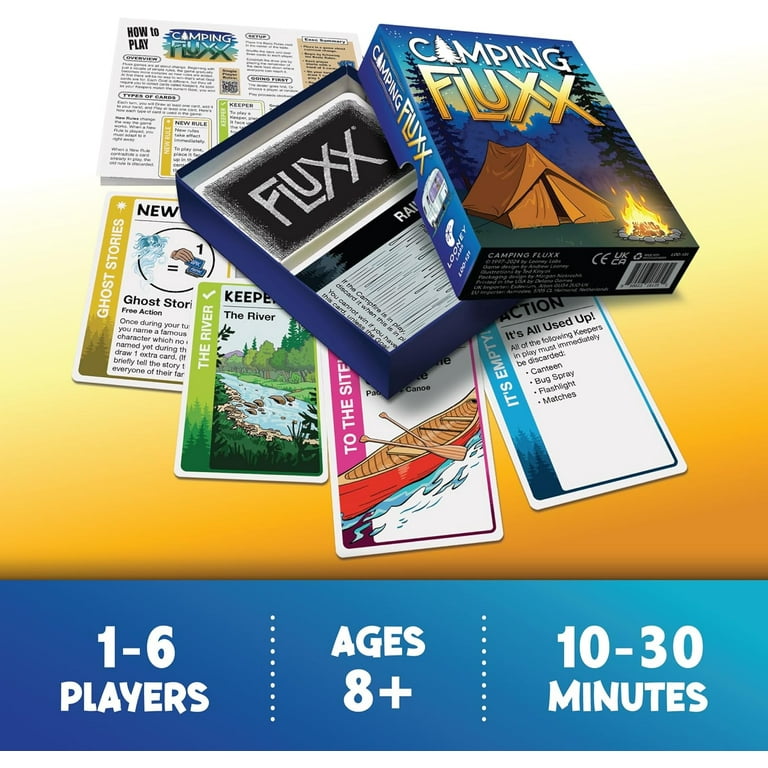 Camping Fluxx Card Game by Looney Labs - Summer Fun, Outdoor Adventure, Perfect for Family Camping Trips and Campfire Nights Camping Fluxx Card Game by Looney Labs - Summer Fun, Outdoor Adventure, Perfect for Family Camping Trips and Campfire Nights