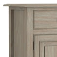 thumbnail image 6 of Simpli Home Connaught 40 inch Wide Solid Wood Traditional Entryway Storage Cabinet in Distressed Grey, 6 of 12