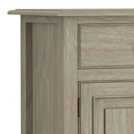 Simpli Home - Connaught Transitional Solid Wood Entryway Storage Cabinet - Distressed Gray