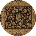 thumbnail image 1 of Ahgly Company Indoor Round Persian Brown Traditional Area Rugs, 5' Round, 1 of 4