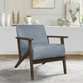 thumbnail image 4 of Lexicon August Velvet Upholstered Accent Chair in Blue Gray, 4 of 4