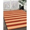 thumbnail image 3 of Ahgly Company Machine Washable Indoor Rectangle Abstract Orange Area Rugs, 4' x 6', 3 of 7