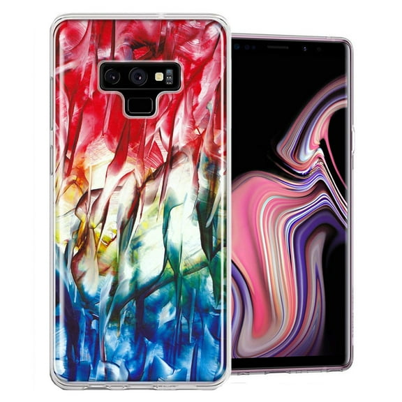 MUNDAZE For Samsung Galaxy Note 9 Land Sea Abstract Design Double Layer Phone Case Cover