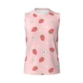 thumbnail image 6 of Picia Floral Strawberr mens Cotton Tank Undershirts , Moisture-wicking Ribbed Tanks, Lightweight Cotton Tank Undershirts-, 6 of 8