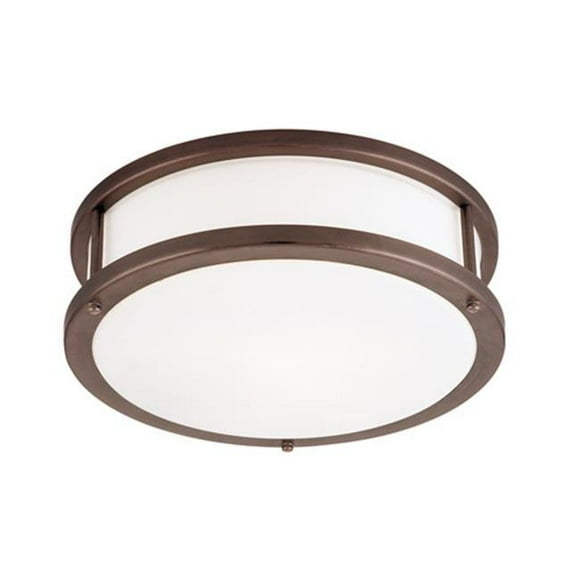 Access Lighting 50080LEDDLP-BRZ-OPL Lampe de Plafond à Montage Affleurant Conga LED Bronze 16 Pouces