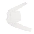 thumbnail image 4 of Camiseta básica de algodón con cuello redondo y manga larga para mujer, ajustada, elástica, de color puro, color blanco, talla L, 4 of 15