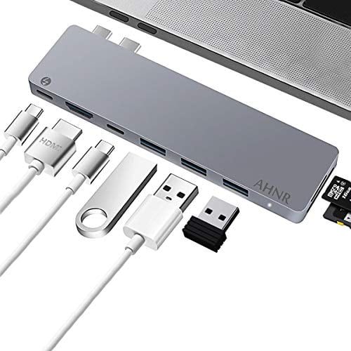Ahnr Thunderbolt 3 Usb C Hub Type C Hub Mac Pro Adapter Dongle For 16 17