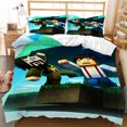 thumbnail image 1 of Ensemble de Housse de Couette Minecraft Ensemble de Literie Ensemble 3 Pcs Housse de Couette Impression 3D Dessin Animé Ensemble 3 Pcs Sebneei, 1 of 4