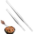 thumbnail image 1 of Pinzas de Precision Cocina 2 Piezas, Pinzas para Cocinar de Acero Inoxidable, Largas para Cocina Profesional con Puntas Dentadas Precisión, 1 of 4
