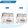 thumbnail image 4 of FORMRS 13"-13.3" Laptop Sleeve Protective Case Soft Carrying Quilted Computer Bag Cover, Blue Nautical Pattern, 4 of 7