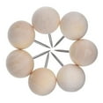 thumbnail image 3 of Raindrops 120pcs Round Head Thumb Tacks Cork Board Pushpins Decorative Wooden Push Pin, 3 of 8