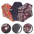 thumbnail image 2 of MasteelfCA 3pcs Reusable Menstrual Pads Cotton Feminine Pads Washable Sanitary Pads, 2 of 7