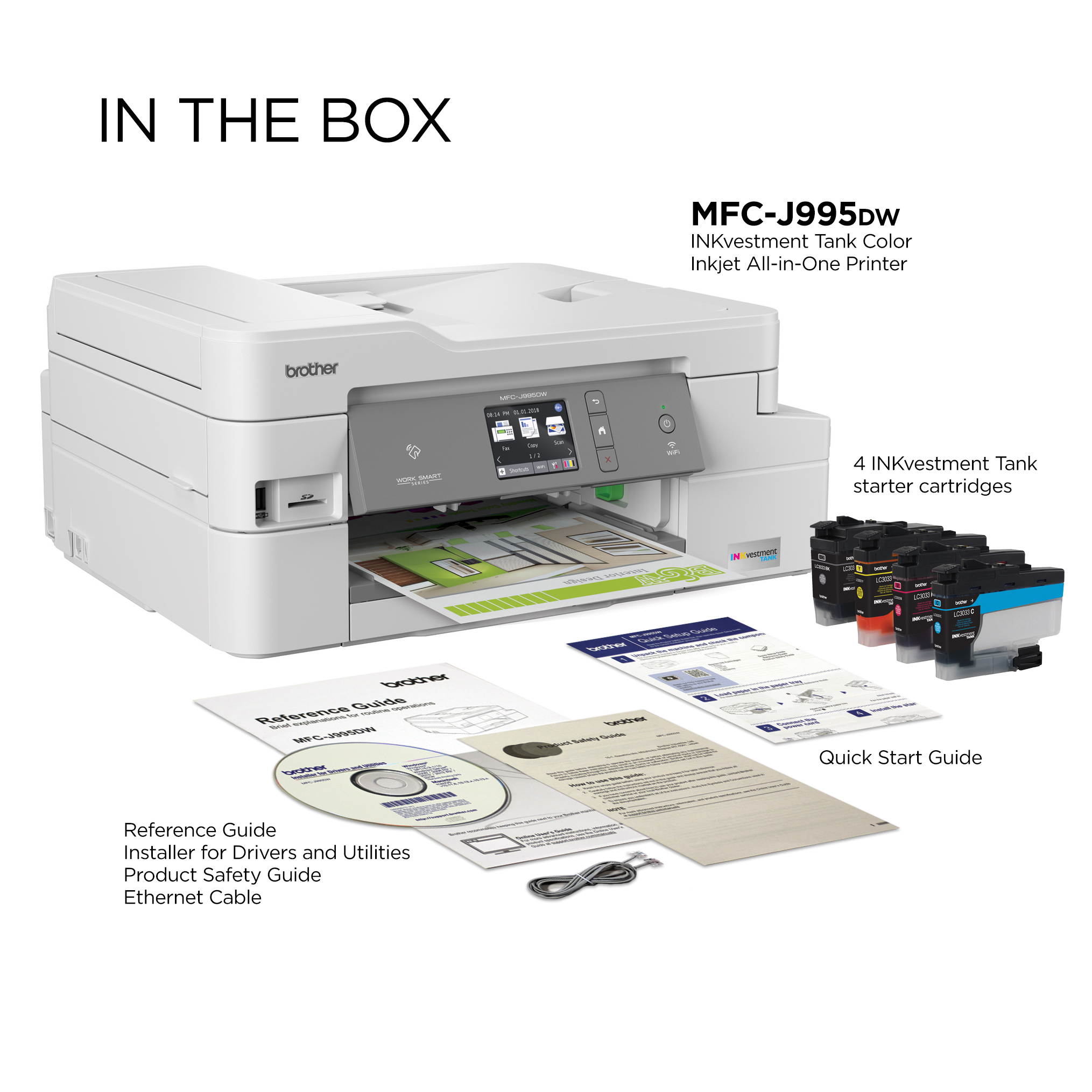 Brother MFC-J995DW INKvestment Tank Color Inkjet All-in-One Printer with up to 1-Year of Ink In-box - image 3 of 12