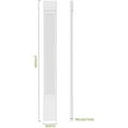 thumbnail image 2 of 6"W x 96"H x 2"P Flat Panel PVC Pilaster w/Standard Capital & Base (Pair), 2 of 18