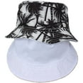 thumbnail image 2 of Nvzi Unisex Coconut Tree Bucket Hat Summer Beach Hat Dual Use Sun Hat for Outdoor White, 2 of 5
