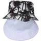 thumbnail image 1 of Nvzi Sombrero de pescador unisex con diseño de árbol de coco, sombrero de playa de verano, sombrero de sol de doble uso para exteriores, blanco, 1 of 4