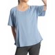 thumbnail image 1 of Camiseta de verano de manga corta holgada de talla grande para correr, yoga, cuello redondo, de secado rápido, transpirable y fina, 1 of 6