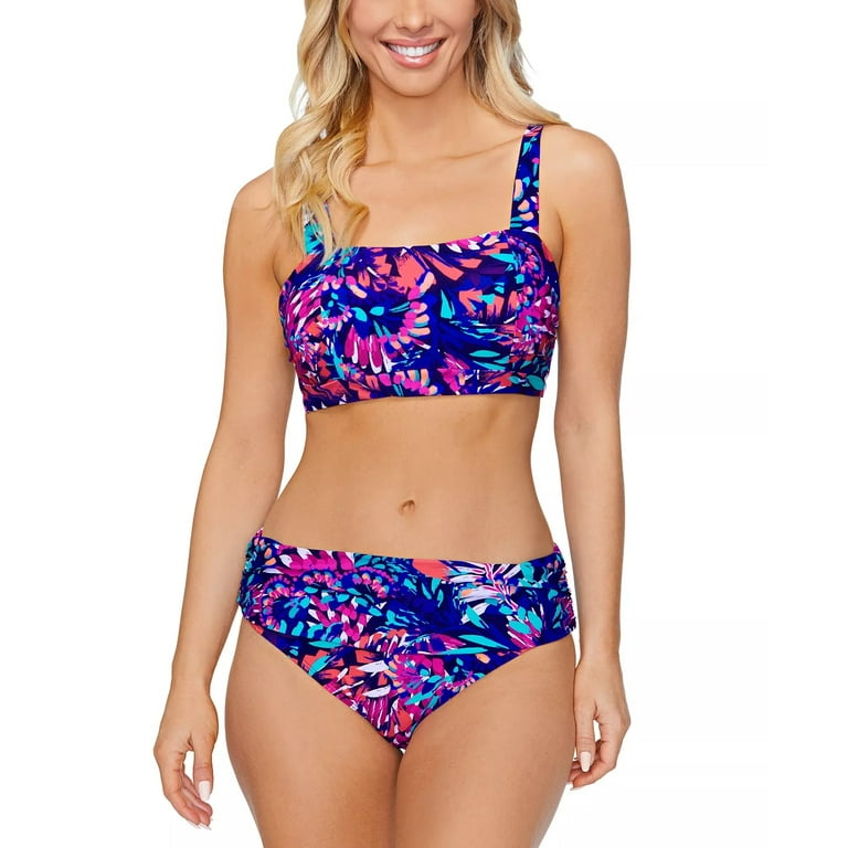 Floral Gables Ruffle Tie Back Bikini Set Floral Gables Ruffle Tie Back Bikini Set