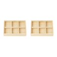thumbnail image 3 of Thinsony Jewelry Display Tray Case Beads Holder Ladies Bangles Gemstone Stackable 6 grids 7.87x5.91x1.38 Inch 2Set, 3 of 6