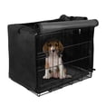 thumbnail image 2 of Seamander Dog Crate Cover,22",Black, Durable Waterpoof and Windproof Dog Crate and Pet Kennel Cover, Fits 1-door, 2-doors, 3-doors steel wire Dog Crate and Pet Kennel, 2 of 4