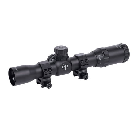 CenterPoint Rifle Scope 1.5- 6x32mm with 30mm Picatinny Rings, Precision Lock Turrent (Best 30mm Scope Mount For Ar 15)
