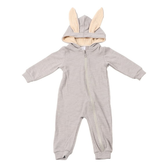 Mono de bebé Nikou con forma de conejito gris 66 cm