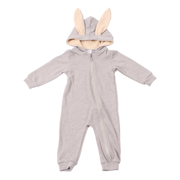 Mono de bebé Nikou con forma de conejito gris 66 cm