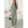 thumbnail image 5 of Comfortable Wide Leg Jumpsuit for Daily Wear - Stylish Round Neck and Pocket Design - [ZhiHiMeRi] | S, 5 of 8